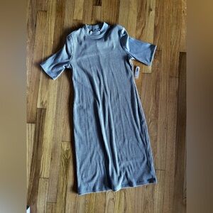 NWT old navy gray ribbed dress